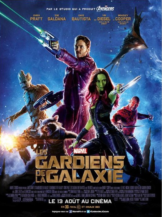 LES GARDIENS DE LA GALAXIE: première affiche chatoyante