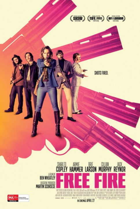 FREE FIRE: une belle série d'affiches pour le film d'action de Ben Wheatley