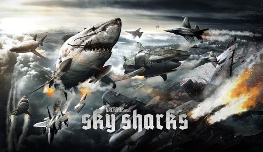 SKY SHARKS: premières formidable images du film de requins-zombies volants