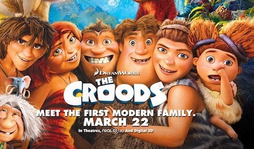 LES CROODS: une affiche hideuse pour le dessin animé