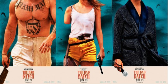 THE BAD BATCH: de curieuses affiches pour la romance cannibale de Ana Lily Amirpour